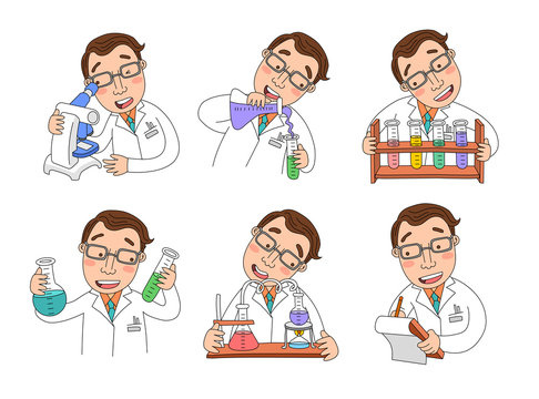 Man scientist characters