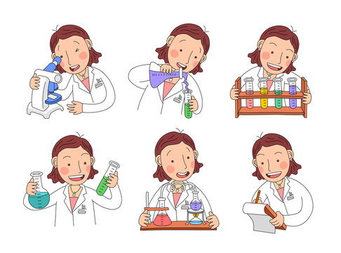 Woman scientist characters