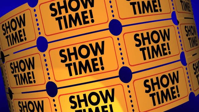 Showtime Movie Tickets Play Performance Admission 3d Animation