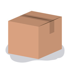 Package icon. Delivery storage shipping and logistic theme. Colorful design. Vector illustration