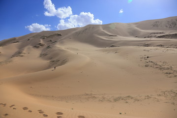 Sand dunes. Gobi Desert, Mongolia