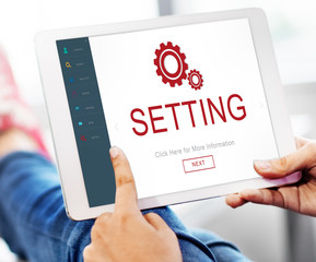 Settings Electronic Device Homepage Concept