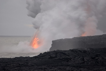 Kalapana Lava Explosion