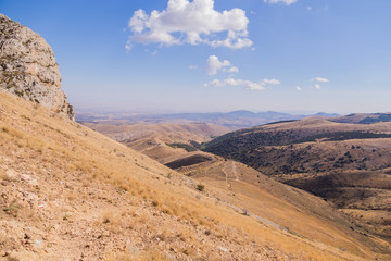 Fototapeta na wymiar herrera rocks in moncayo, zaragoza mountain, Aragon Spain