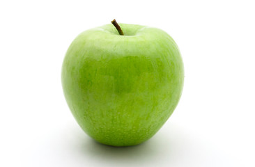 One apple isolated on white background