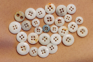 buttons from uniforms of American Civil War soldiers