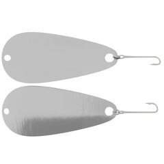 Spoon fishing lure Front and back