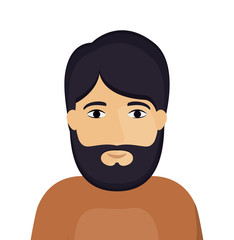 Man cartoon icon. Avatar people person and human theme. Colorful design. Vector illustration