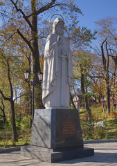 Monument to Saint Ilya in the park of Vladivostok