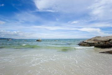 Beach and  sea with sky