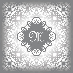 Beauty invitation card, pastel colors. Vintage background