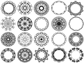 black circle ornament design