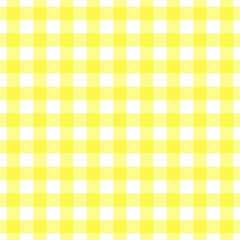 Seamless bright canary yellow gingham pattern. Traditional background for tablecloths, banqueting rolls, placemats, napkins, drawer & shelf liners. Textile print for shirts, pajamas, bedding sets.