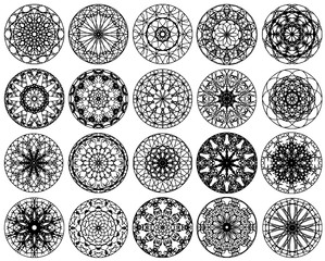 black circle ornament design