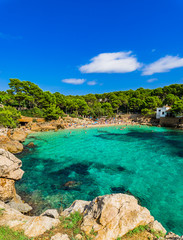 Bucht Strand Sommer Urlaub Mallorca Spanien Cala Gat in Cala Rajada