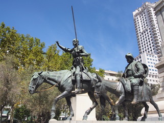 Fototapeta premium Don Quixote and Sancho Panza