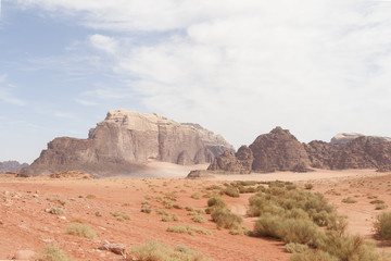 Fototapeta premium Jordan Wadi Rum Desert Mountains