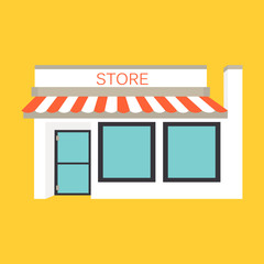 Vector illustration icon detailed Shop, Market, Store