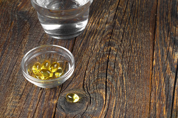 Fish oil capsules
