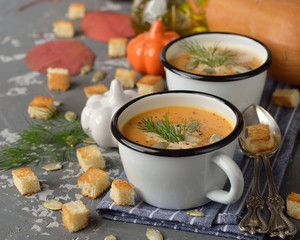 Pumpkin soup puree