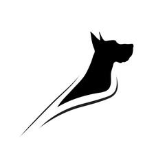 Vector illustration of dog logo.