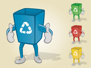 Recycle Bin With Two Thumbs Up