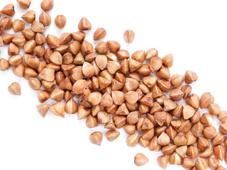 buckwheat closeup isolated