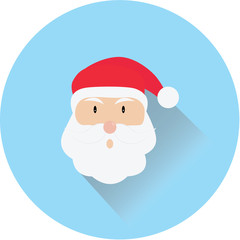 santa claus icon flat design