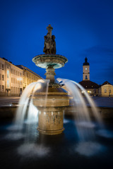 Fototapeta premium Fountain in Bialystok, Podlaskie, Poland