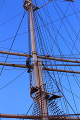 Mast auf dem Museumsschiff Rckmer Rickmers