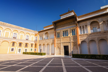  Inside Alcazar palace, Andalusia province.