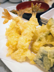 prawns tempura Japanese cuisine