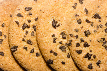 stack of cookies associated rope close-up shot