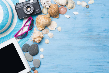 Summer objects for vacation