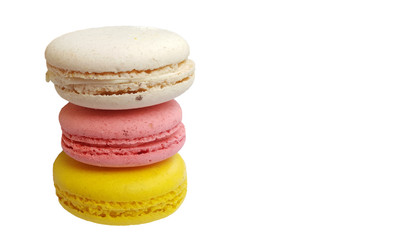 Sweet and colourful french macaroons