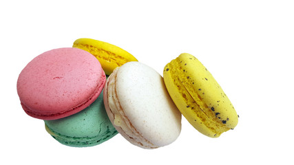 Sweet and colourful french macaroons