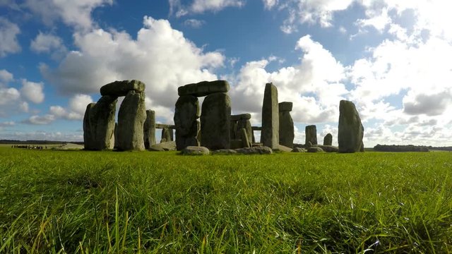 Stonehenge, Salisbury, Amesbury, England, Real Time, 4k
