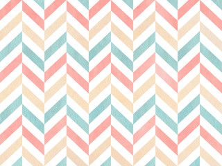 Watercolor stripes background, chevron.