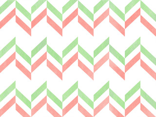 Watercolor stripes background, chevron.