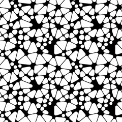 Naklejka premium Abstract geometric black and white hipster fashion random background pattern