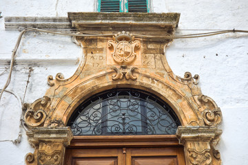 Historical Palace. Ostuni. Puglia. Italy. 