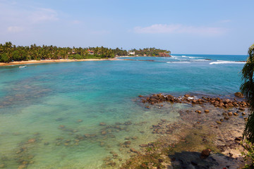 Indian ocean around Mirissa, Sri Lanka