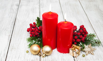 decorative christmas composition