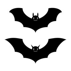 Bats halloween isolated