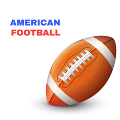 American Football isolated on White Background Vector