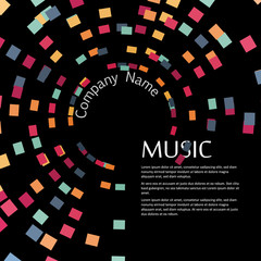 Vector Template, Music Party, Music Festival, Music Sound, Music Poster 