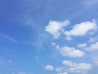Naklejka na ściany i meble white cloud blue sky