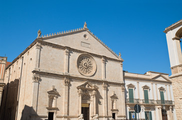 Fototapeta na wymiar Cathedral of Acquaviva delle fonti. Puglia. Italy. 