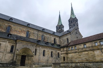 Fototapeta premium Bamberg Cathedral of St. Peter and St. George or Kaiserdom, Bamberg, Bavaria, Germany