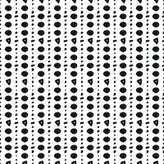 Hand-drawn geometric seamless pattern